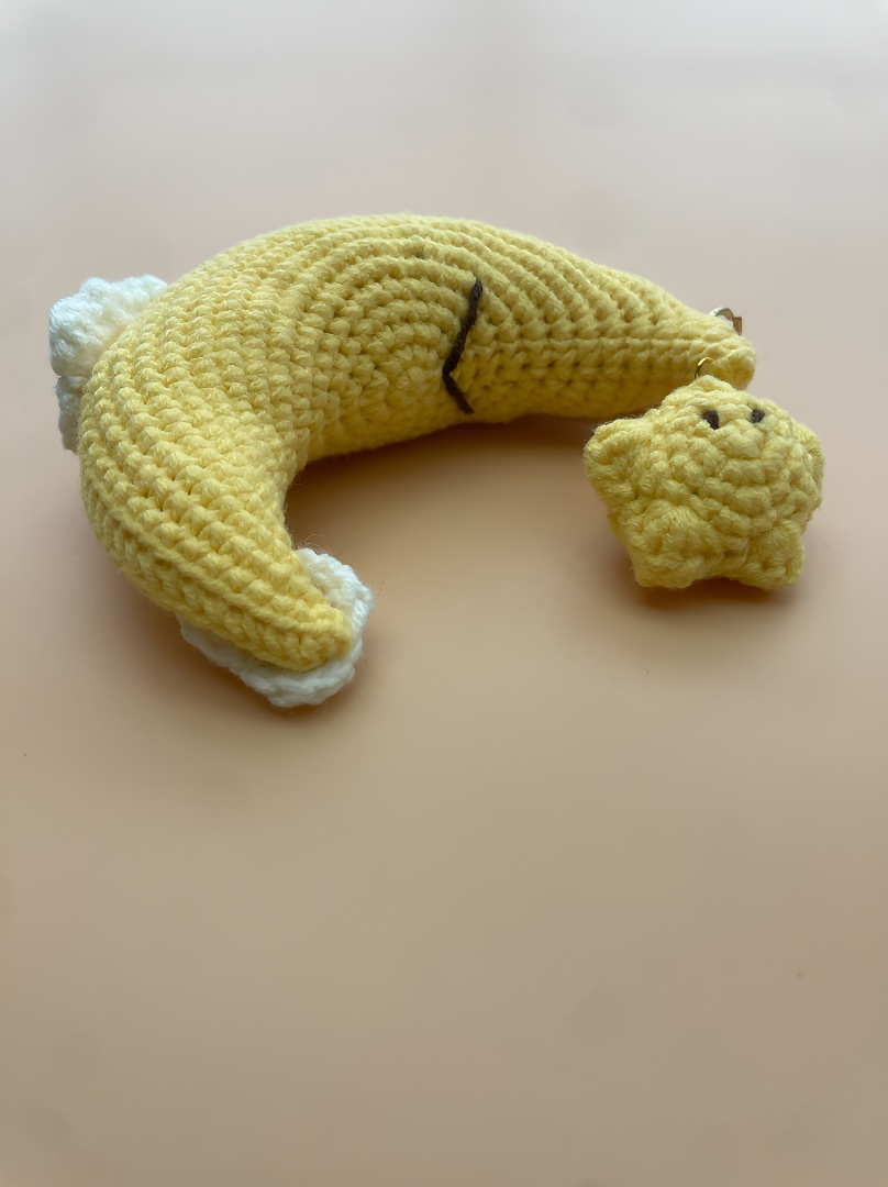 crocheted moon and star