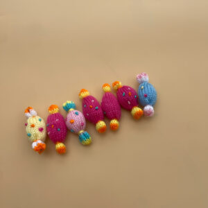 crocheted moon and star
